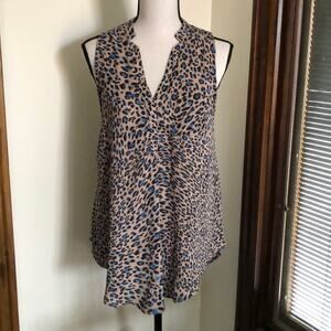 Lush | Animal Print Sleeveless Blouse Size S